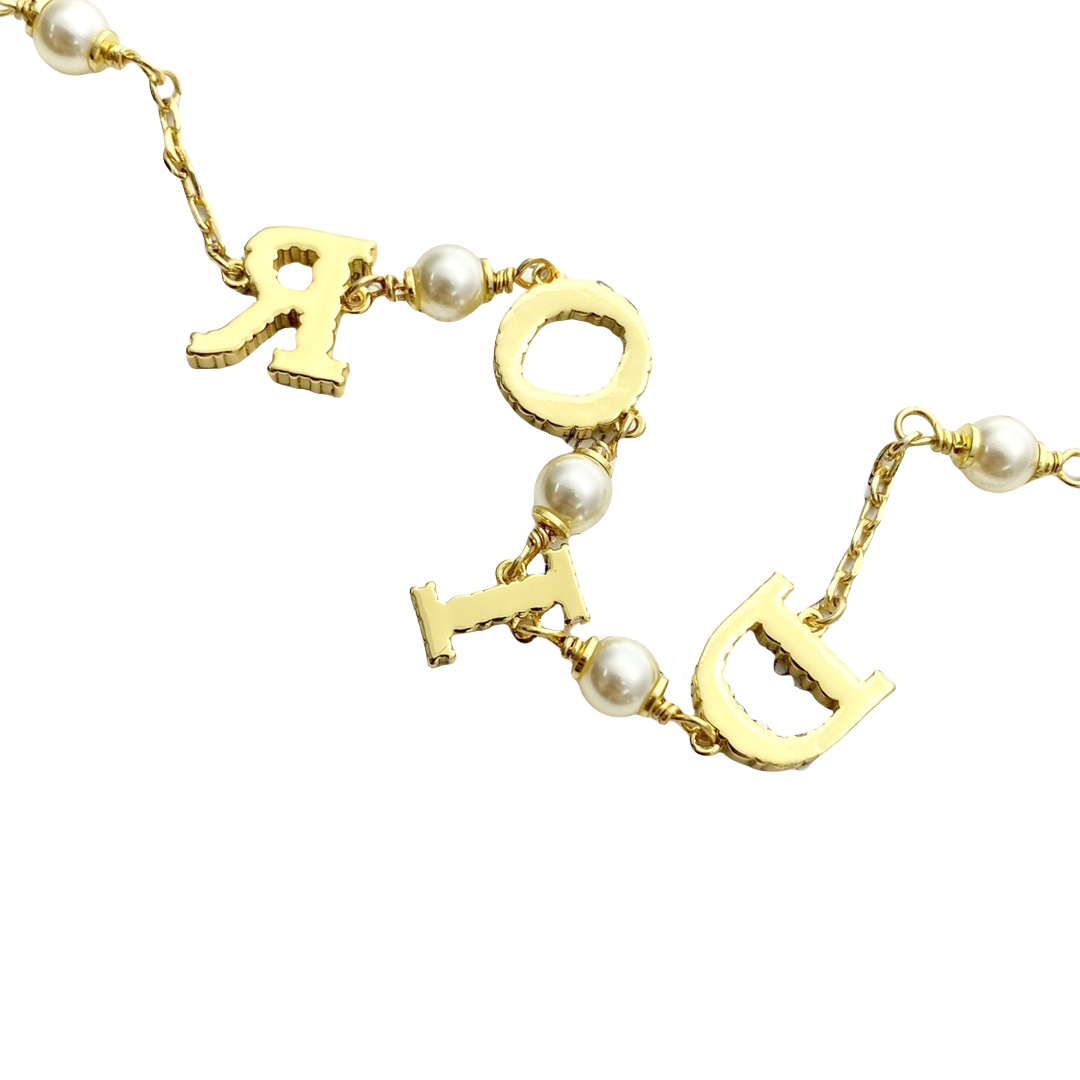 CDS023 Crystal dior charms bracelet - ccjewelryacc