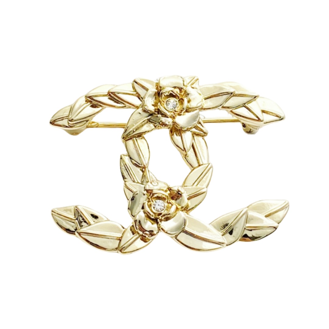 BCB437 cc logo Brooch pin - ccjewelryacc