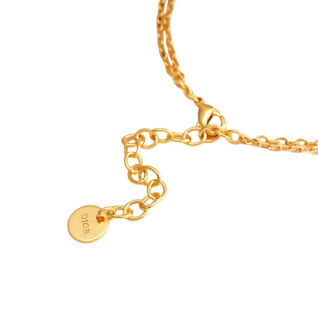 CDN030 Dior Petit CD bee Necklace - ccjewelryacc