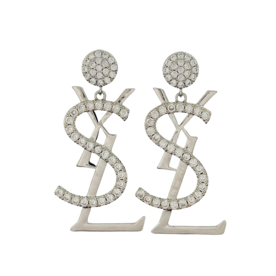 YYE001 YVES crystal earrings - ccjewelryacc
