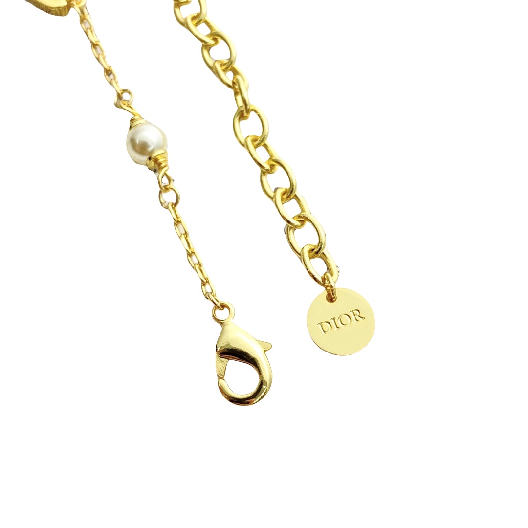 CDS023 Crystal dior charms bracelet - ccjewelryacc