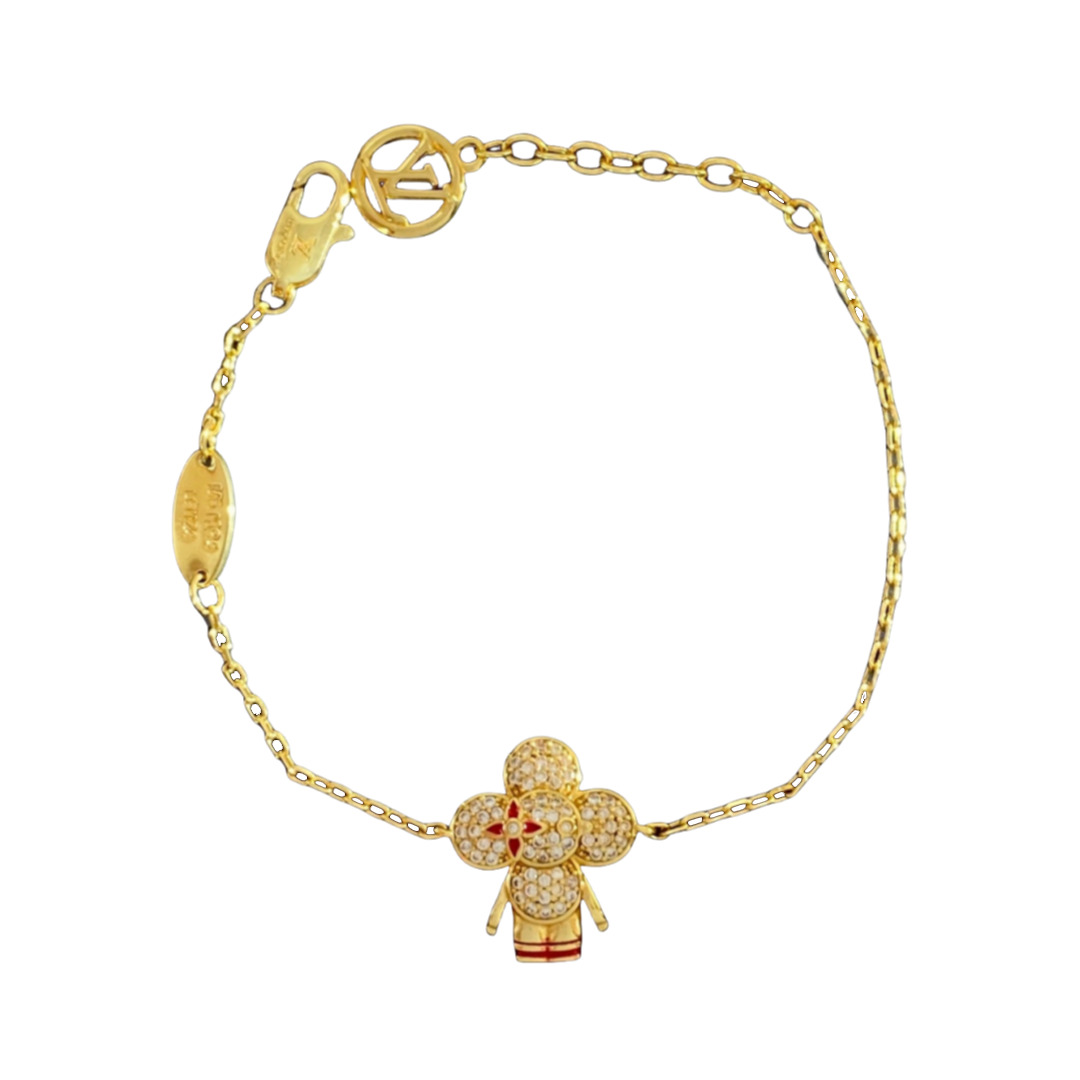 LVS079 LV clover flower bracelet - ccjewelryacc