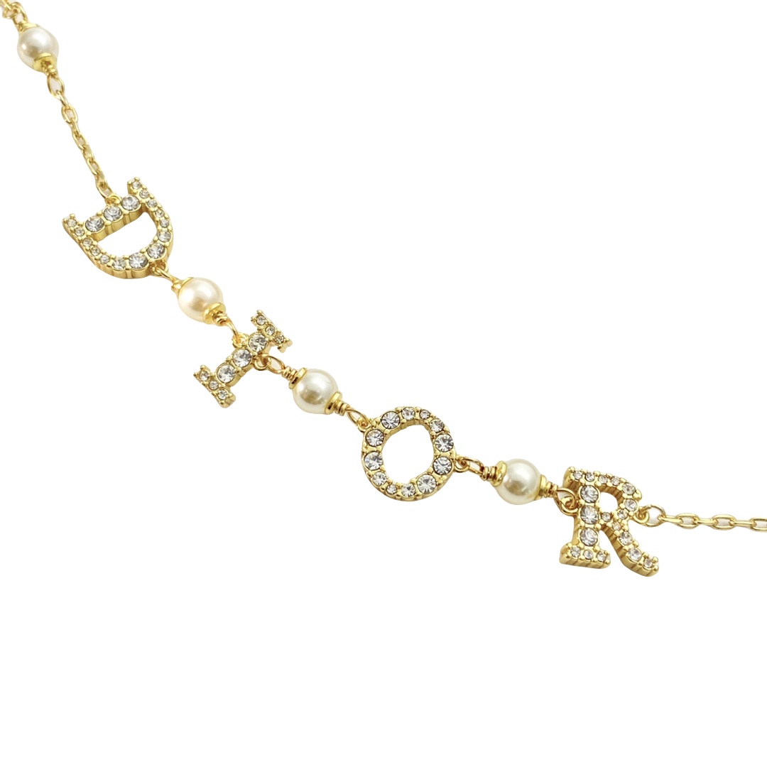 CDS023 Crystal dior charms bracelet - ccjewelryacc