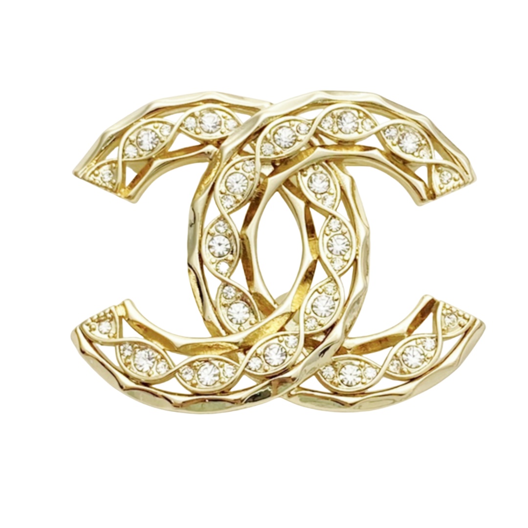 BCB439 24B cc logo Brooch pin - ccjewelryacc