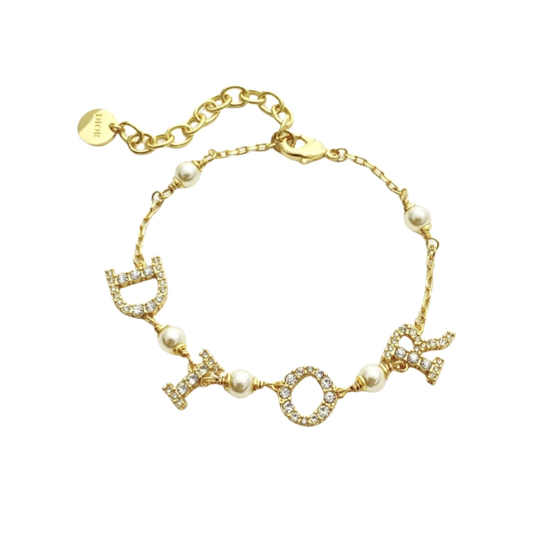 CDS023 Crystal dior charms bracelet - ccjewelryacc