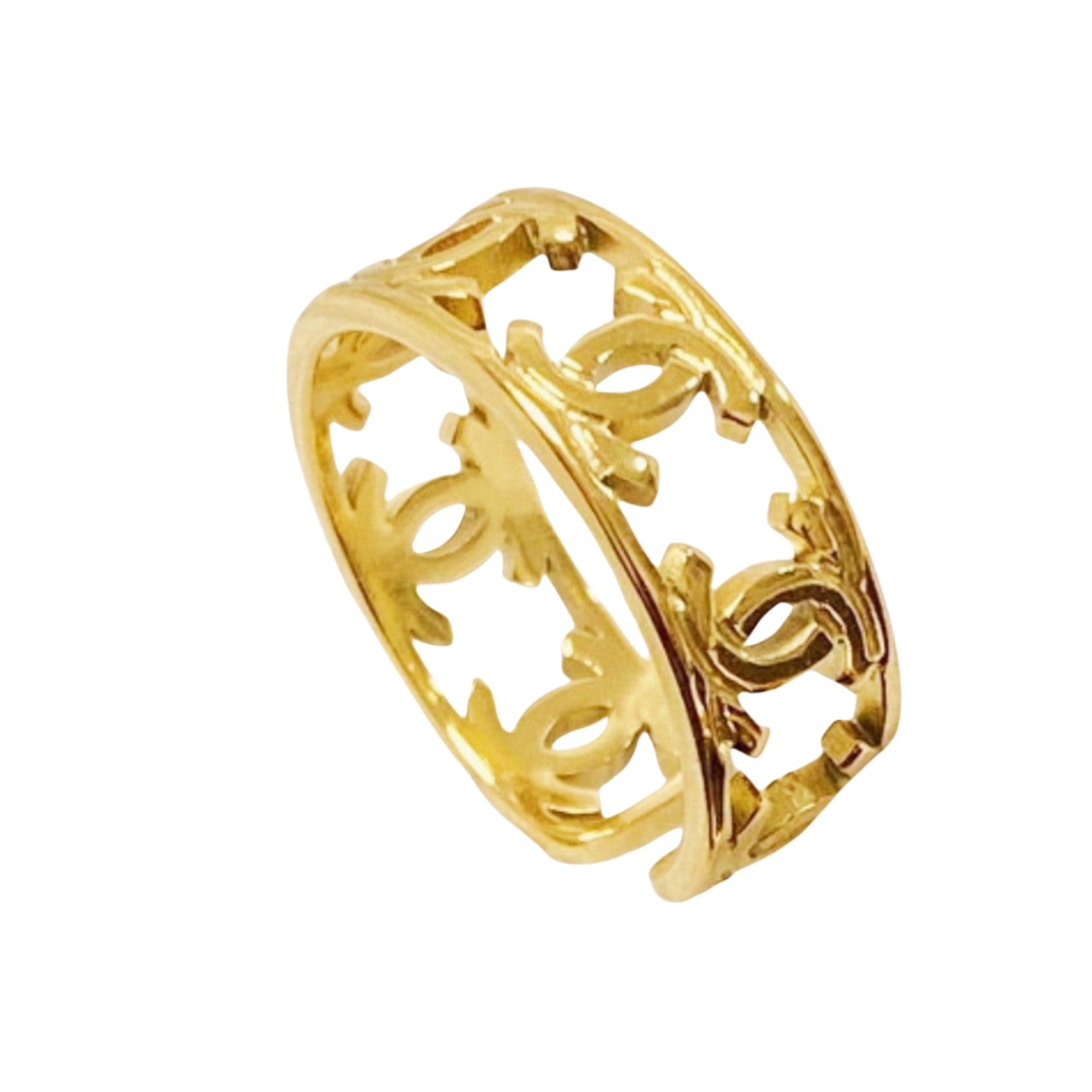 CCR071 CC logo ring - ccjewelryacc