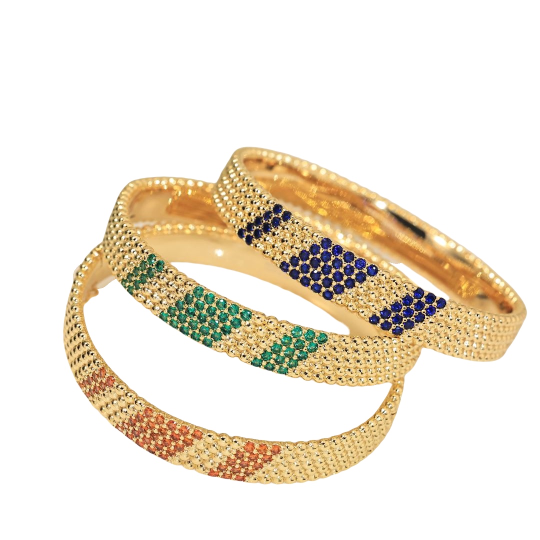 VCS009 VCA Perlée diamond Bangle bracelet - ccjewelryacc