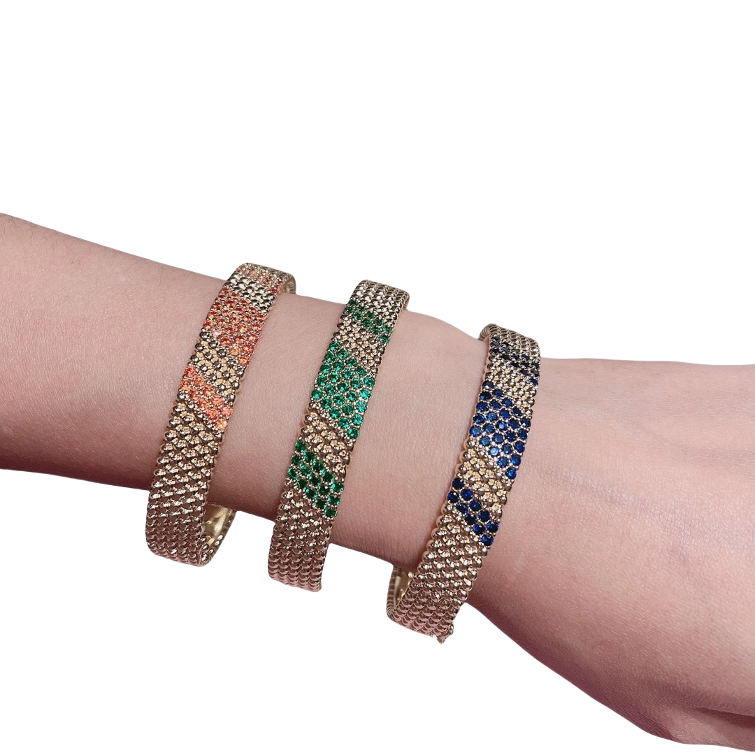 VCS009 VCA Perlée diamond Bangle bracelet - ccjewelryacc