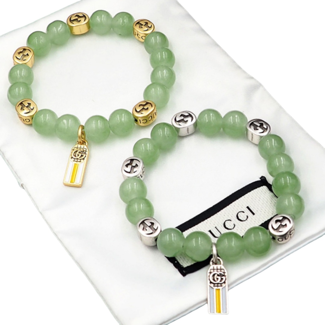 GGS048 Gucci charm bracelet silver For men women - ccjewelryacc