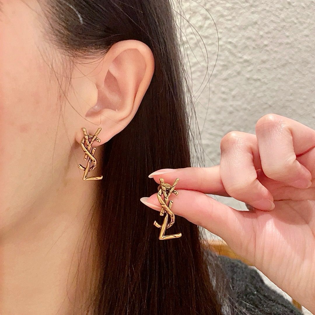YYE040 YSL Iconic earring - ccjewelryacc
