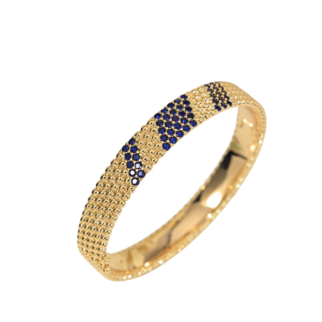 VCS009 VCA Perlée diamond Bangle bracelet - ccjewelryacc