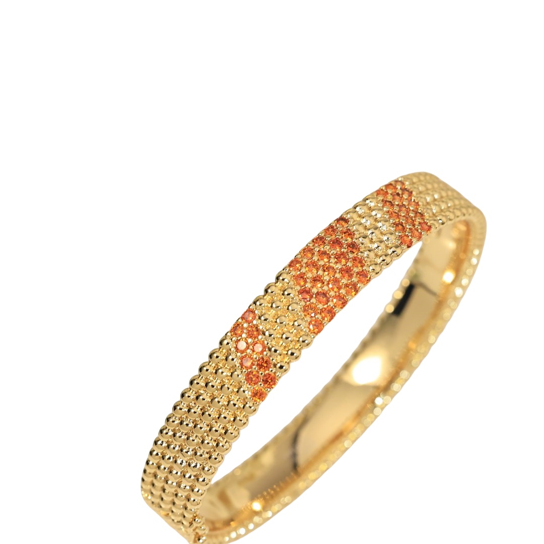 VCS009 VCA Perlée diamond Bangle bracelet - ccjewelryacc