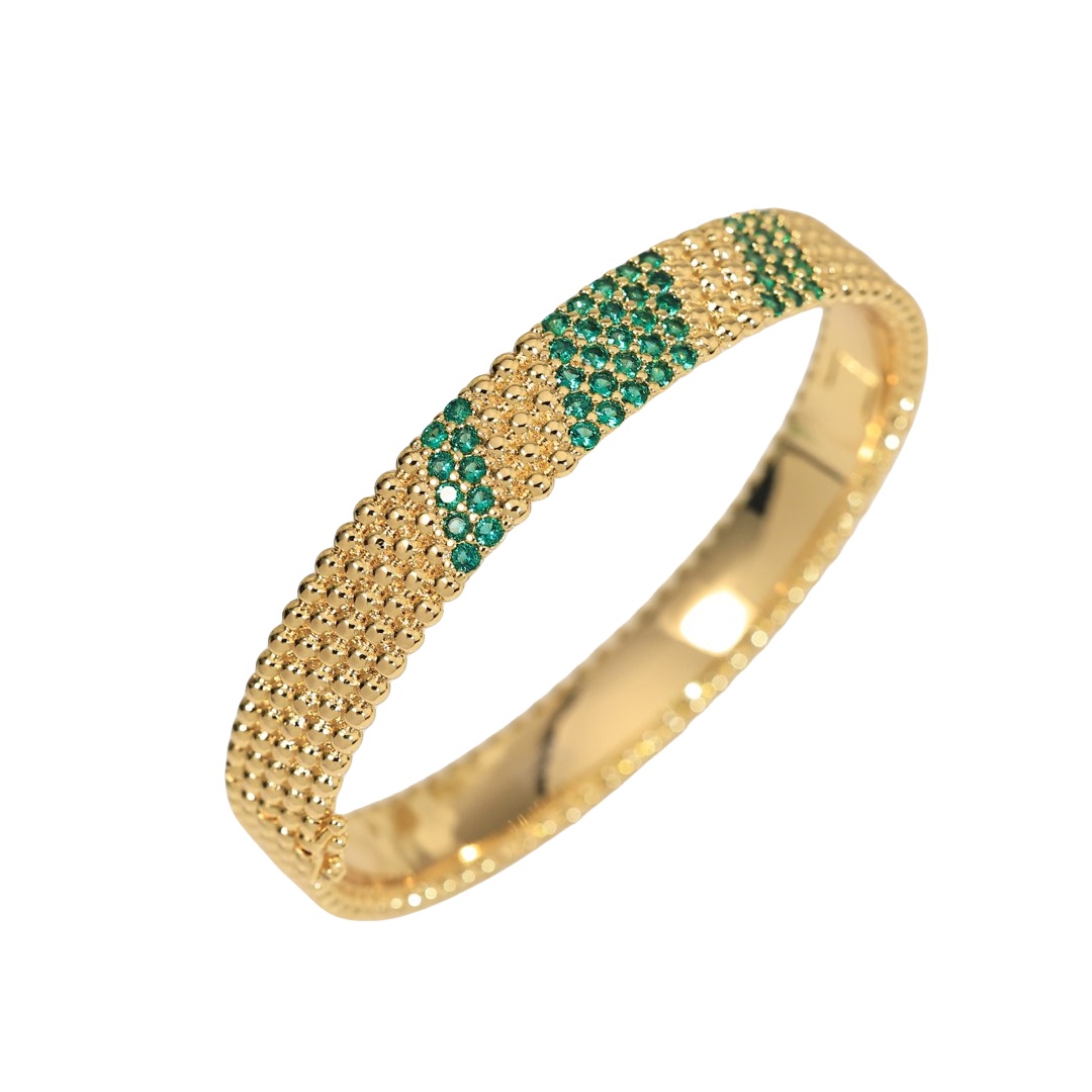 VCS009 VCA Perlée diamond Bangle bracelet - ccjewelryacc