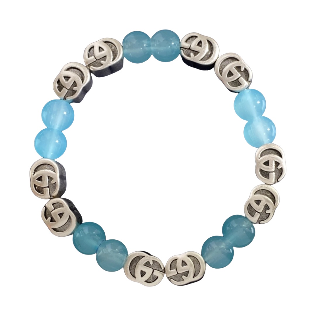 GGS054 Gucci charm bracelet silver For men women - ccjewelryacc