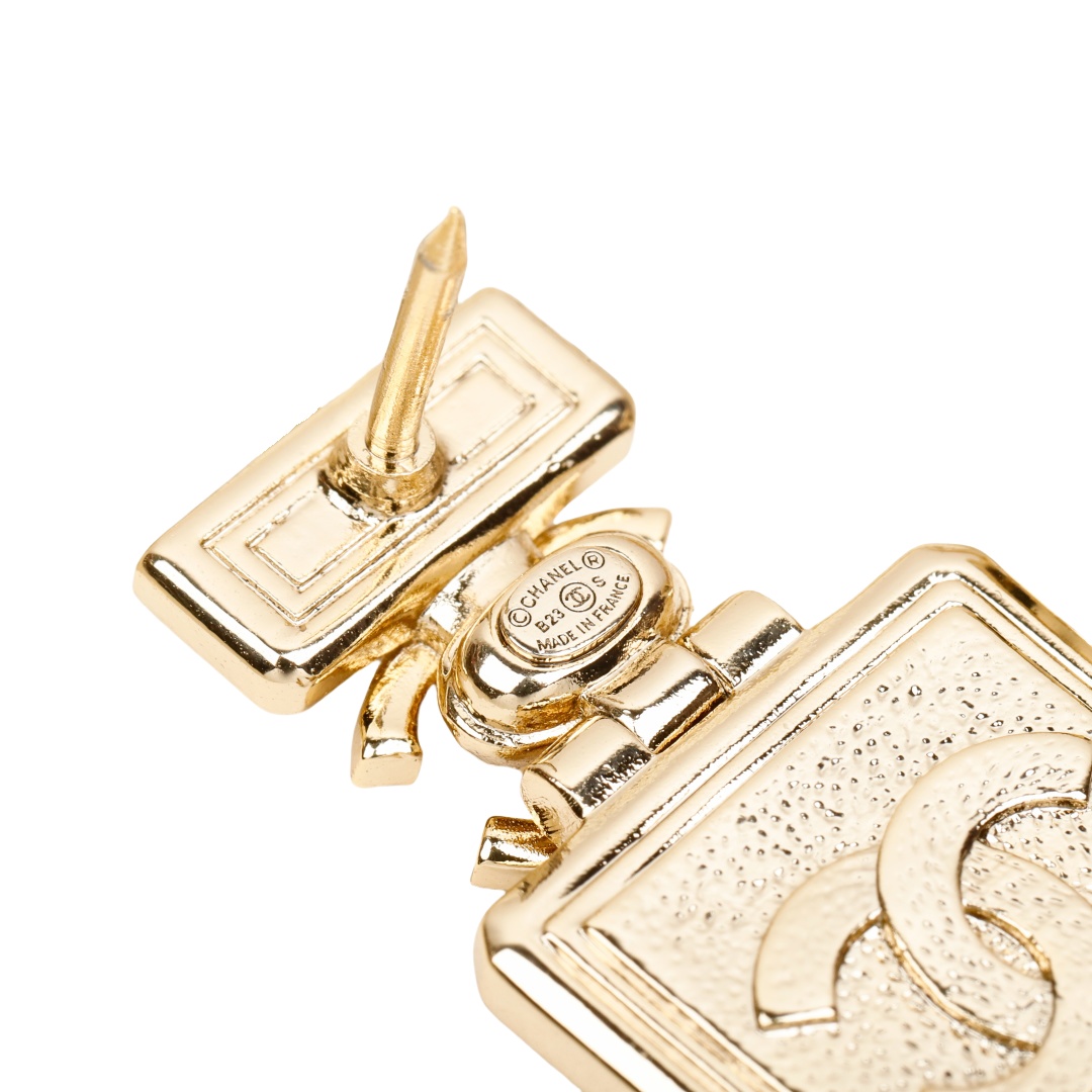 BCB476 Full crystal cc logo diamond perfume bottle brooch pin - ccjewelryacc