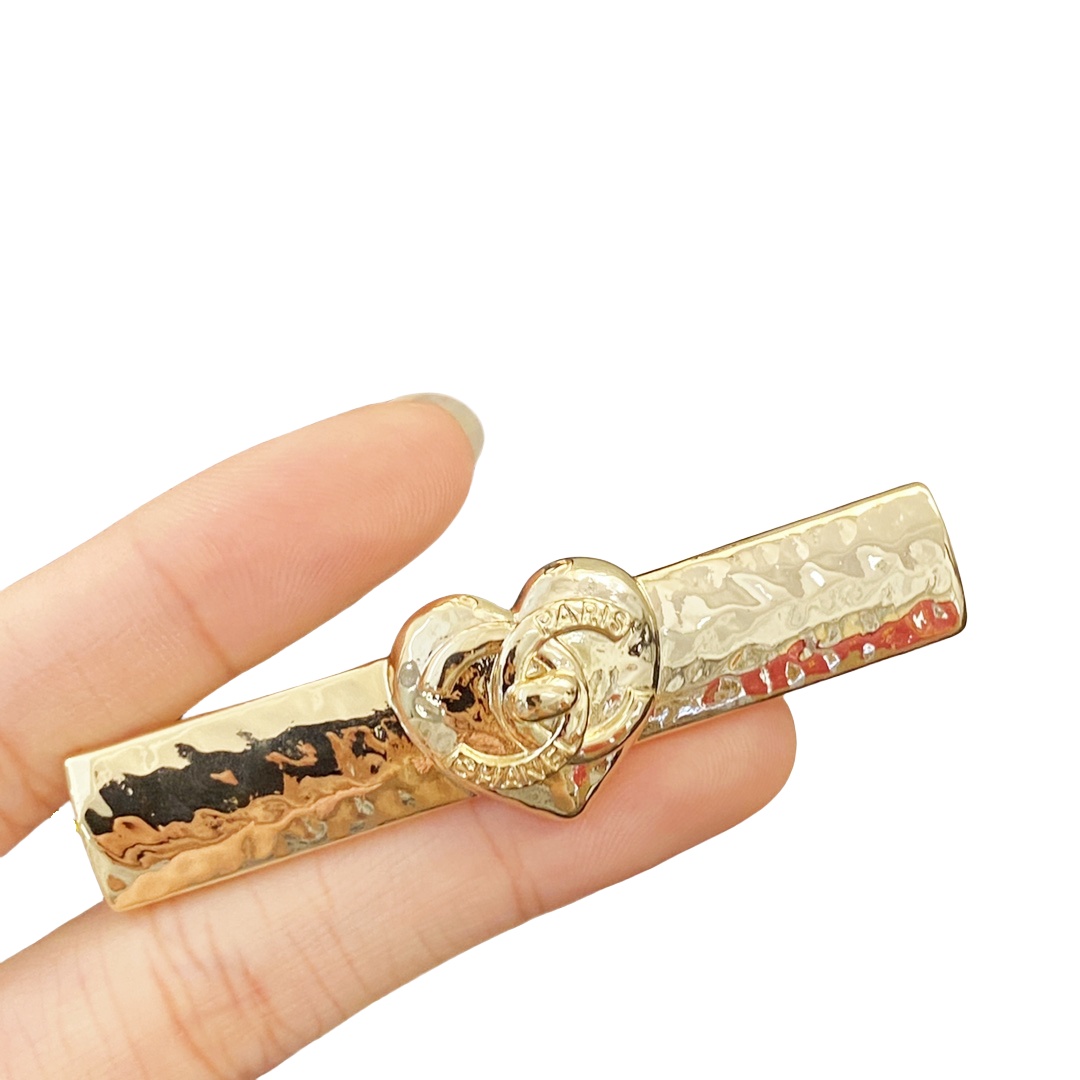 CCH067 chanel heart hair clips - ccjewelryacc
