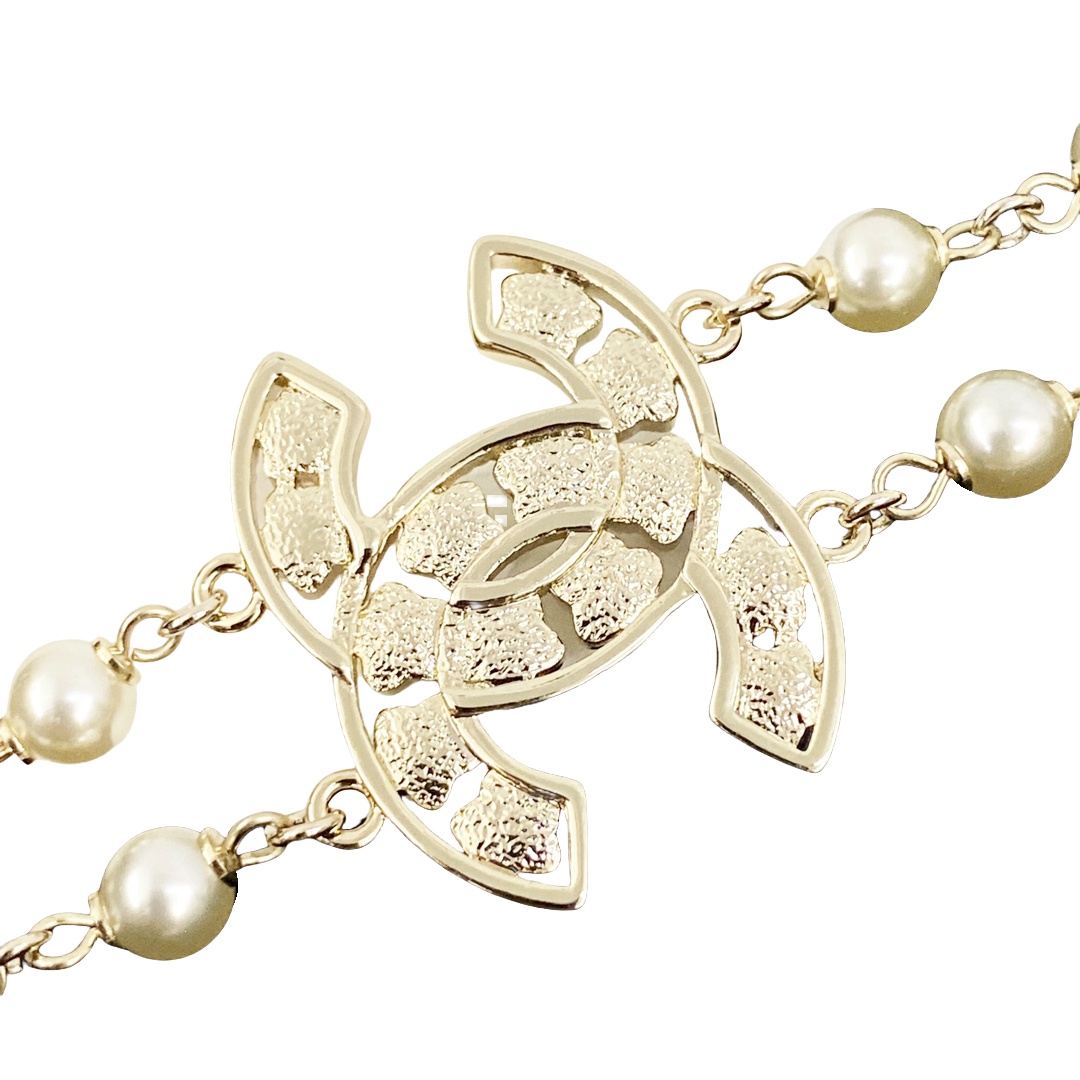 CCL094 Chanel necklace pearl long - ccjewelryacc