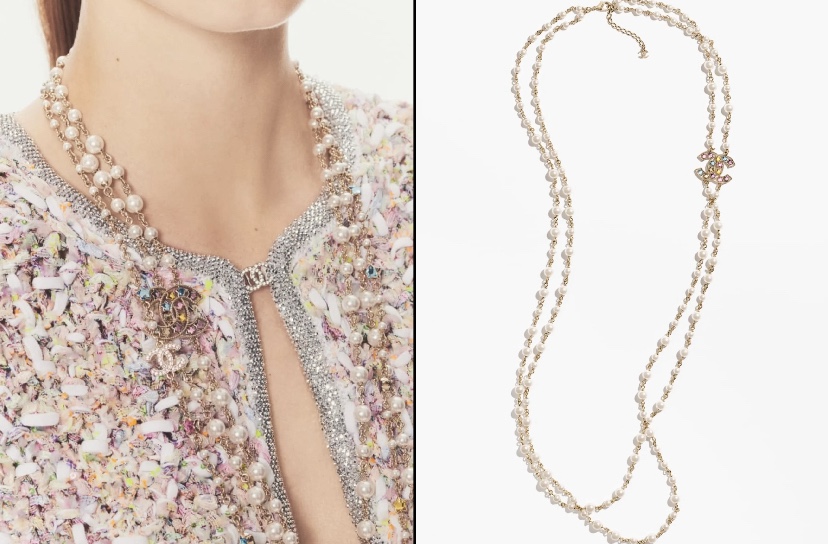 CCL094 Chanel necklace pearl long - ccjewelryacc