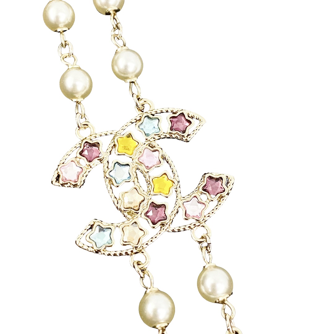CCL094 Chanel necklace pearl long - ccjewelryacc