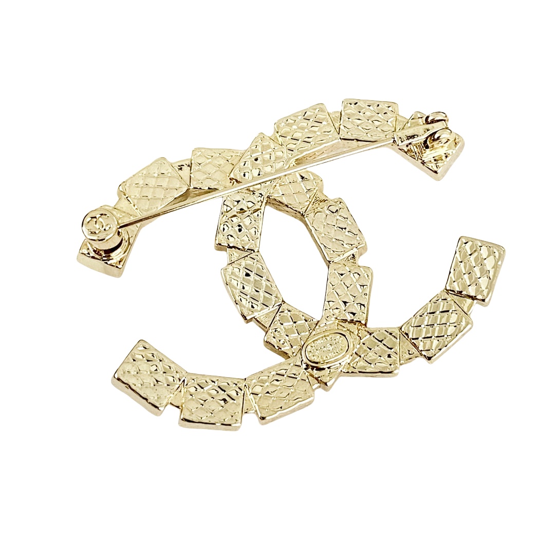 BCB030 CC square diamond brooch pin - ccjewelryacc
