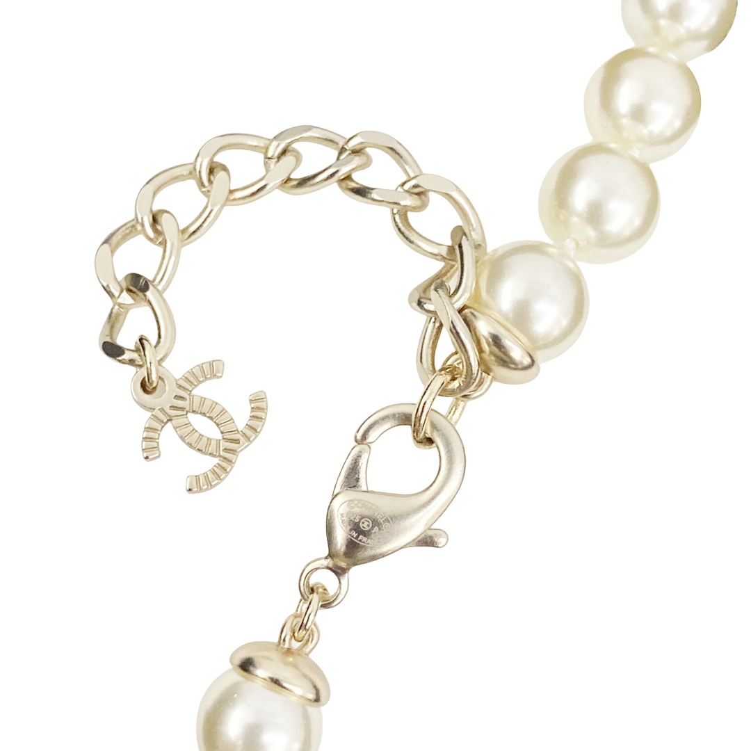 CCL096 Chanel necklace pearl long - ccjewelryacc