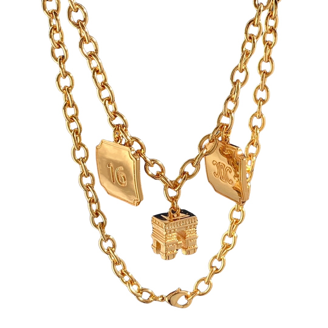 CLN002  Triomphe pendant necklace - ccjewelryacc