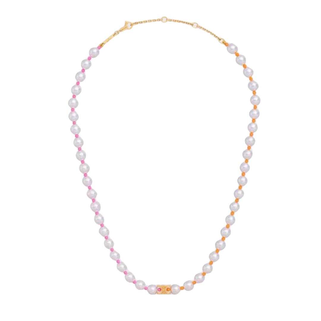 CLN022 Celine plage pearl choker necklace - ccjewelryacc