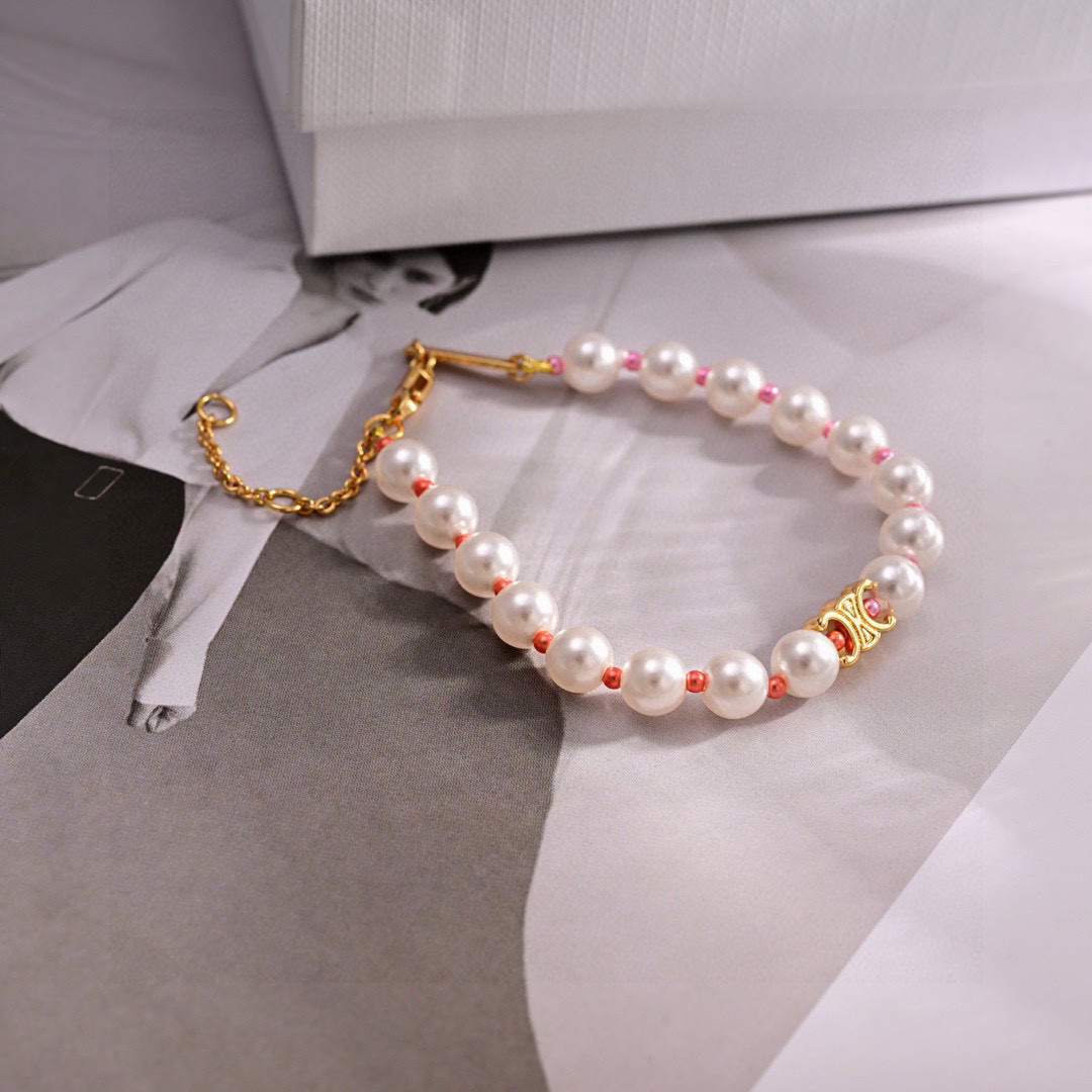 CLN022 Celine plage pearl choker necklace - ccjewelryacc