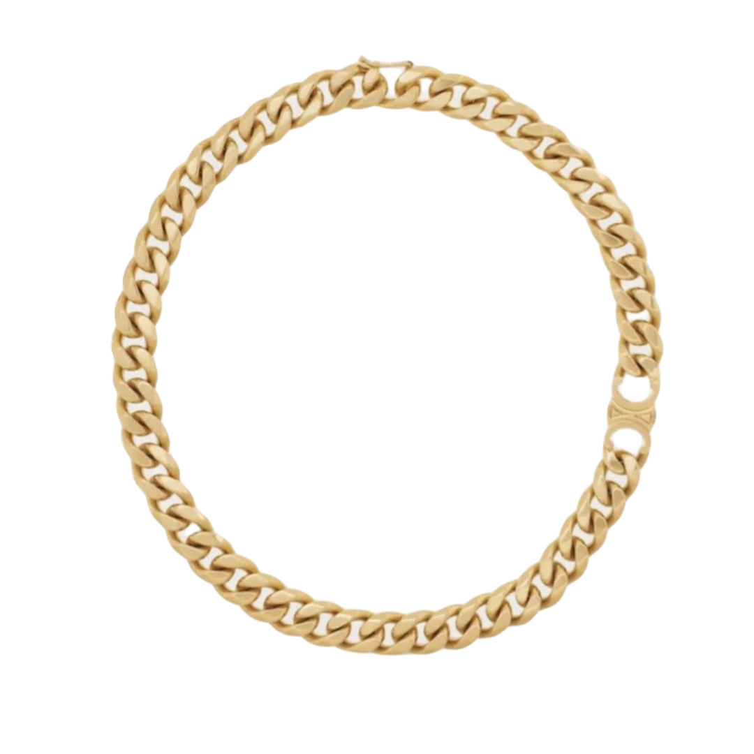 CLN030 celine chunky gold necklace - ccjewelryacc