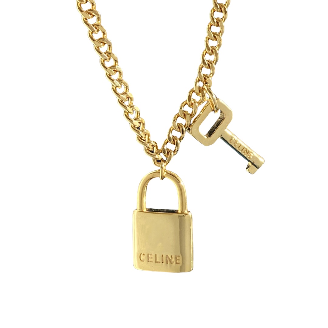 CLN011 celine lock necklace - ccjewelryacc