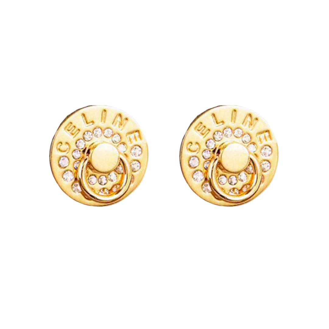 CLE086 celine stud earrings - ccjewelryacc