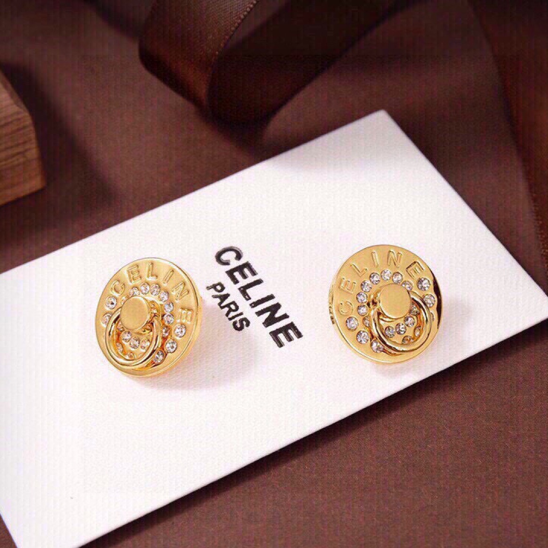 CLE086 celine stud earrings - ccjewelryacc