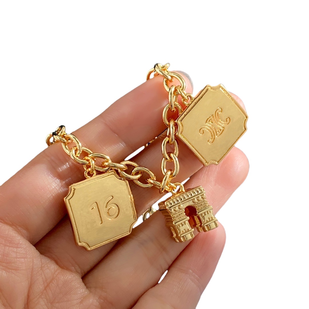 CLN002  Triomphe pendant necklace - ccjewelryacc