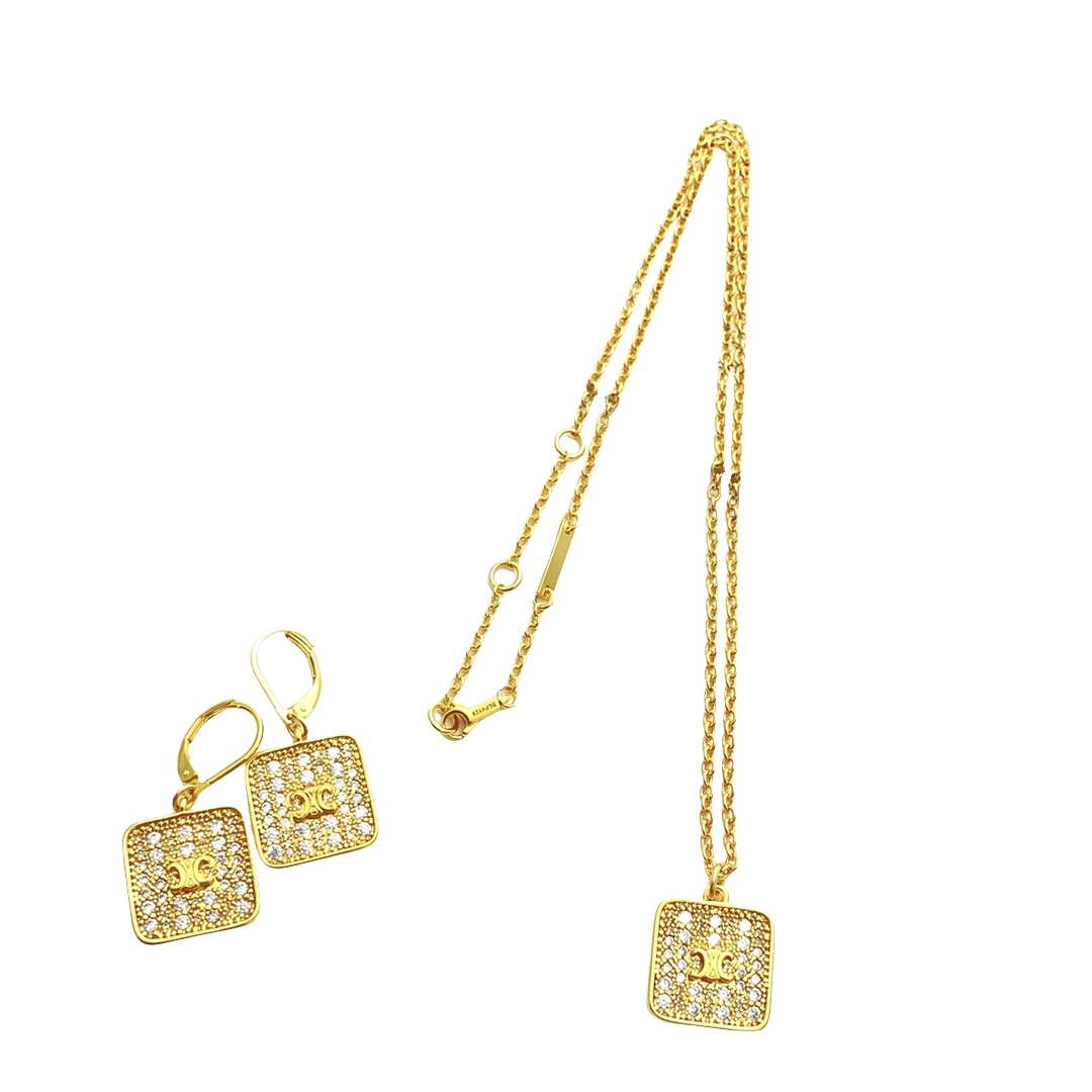 CLN001 celine initial necklace - ccjewelryacc