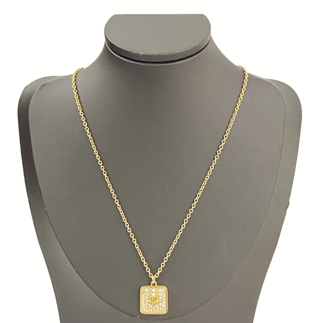 CLN001 celine initial necklace - ccjewelryacc