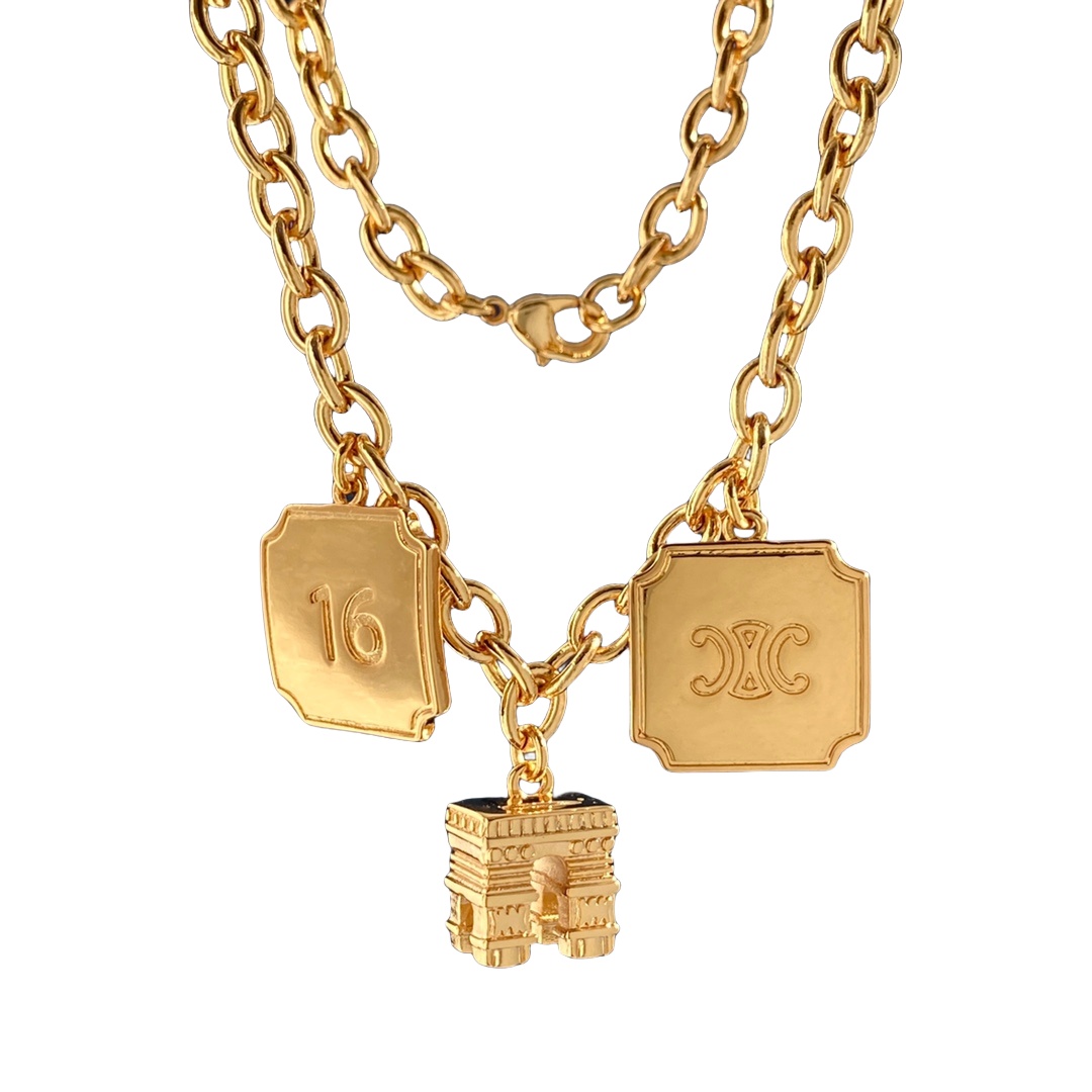 CLN002  Triomphe pendant necklace - ccjewelryacc
