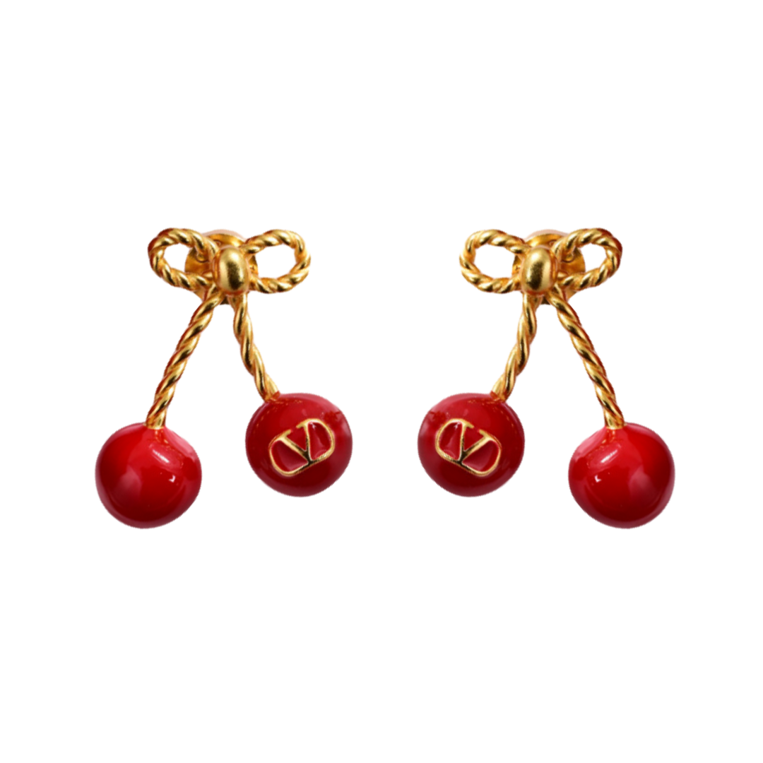 VTE131 Valentino women Chez cherry earrings - ccjewelryacc