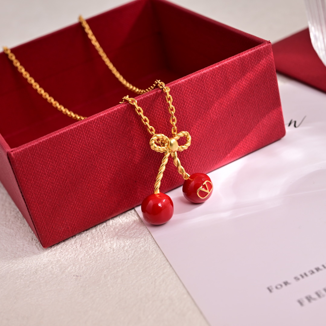 VTE131 Valentino women Chez cherry earrings - ccjewelryacc
