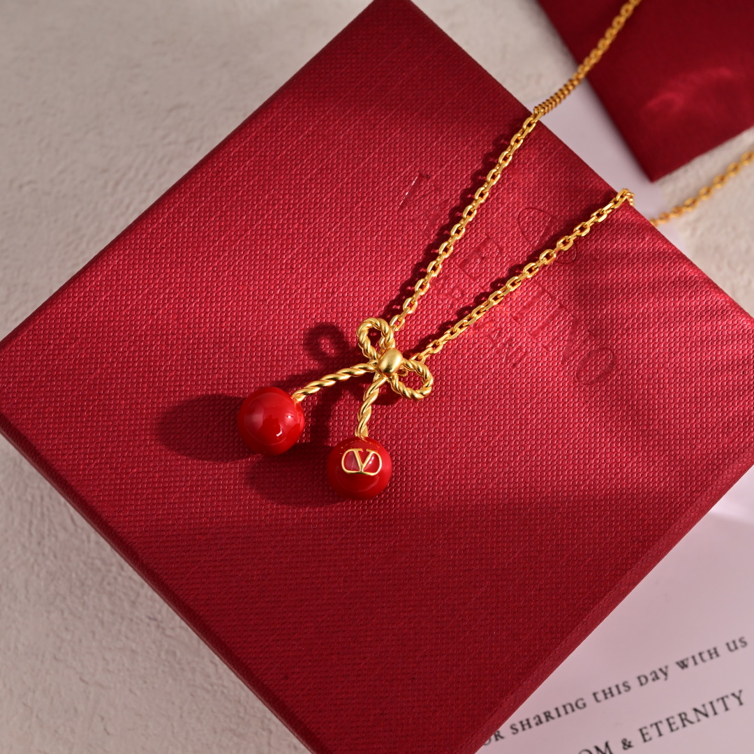 VTE131 Valentino women Chez cherry earrings - ccjewelryacc