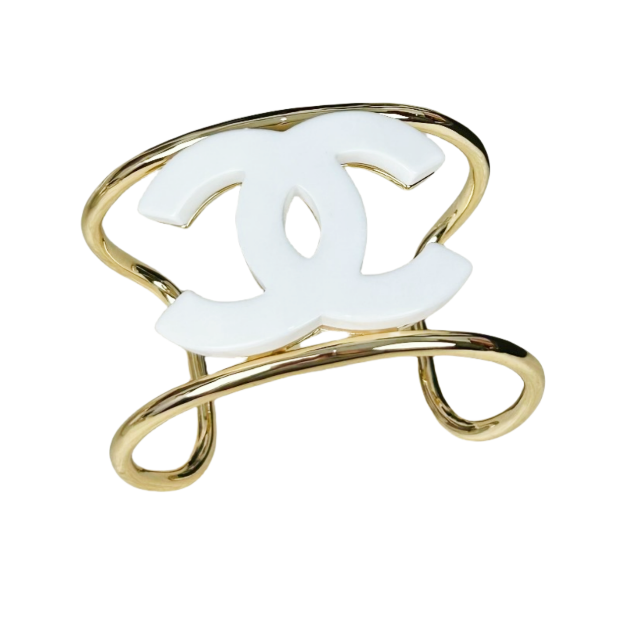 CCS130 Metal with CC acrylic cuff bracelet - ccjewelryacc