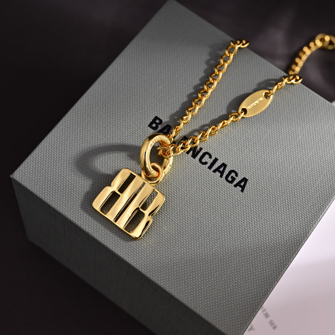 BAN001 Balenciaga Nano Necklace - ccjewelryacc