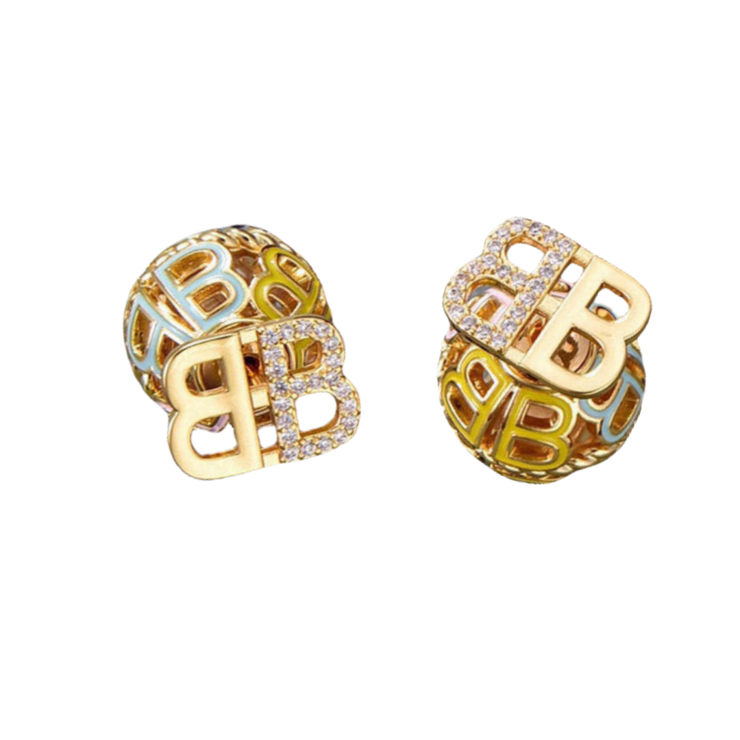 BAE004 Balenciaga Monaco stud earrings - ccjewelryacc