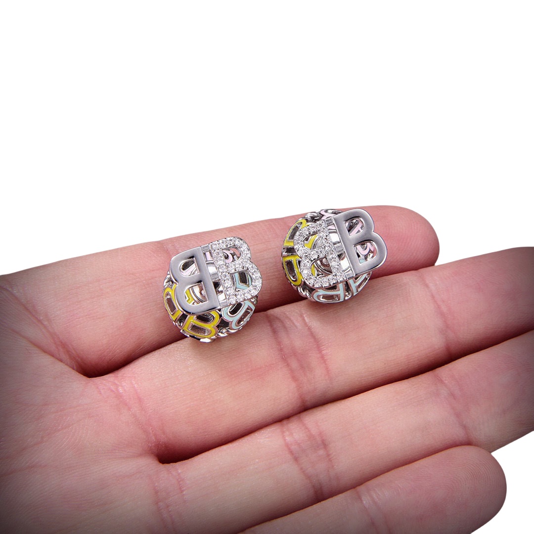 BAE004 Balenciaga Monaco stud earrings - ccjewelryacc