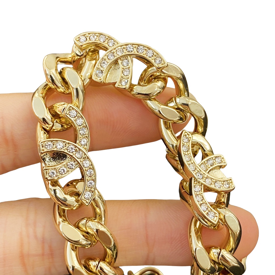 CCS145 Metal chunky bracelet link - ccjewelryacc