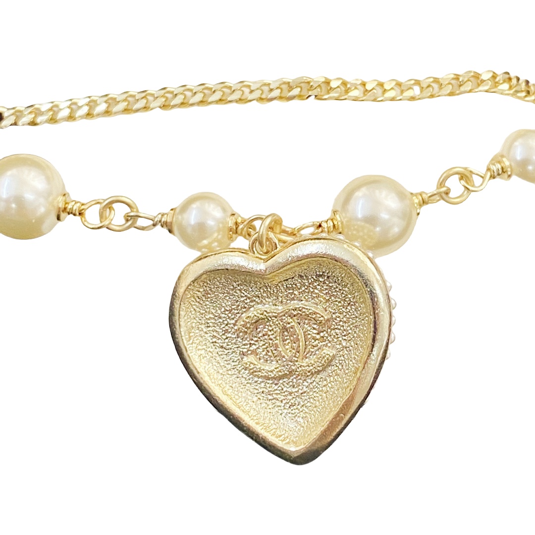 CCS050 Chanel heart bracelet chain - ccjewelryacc