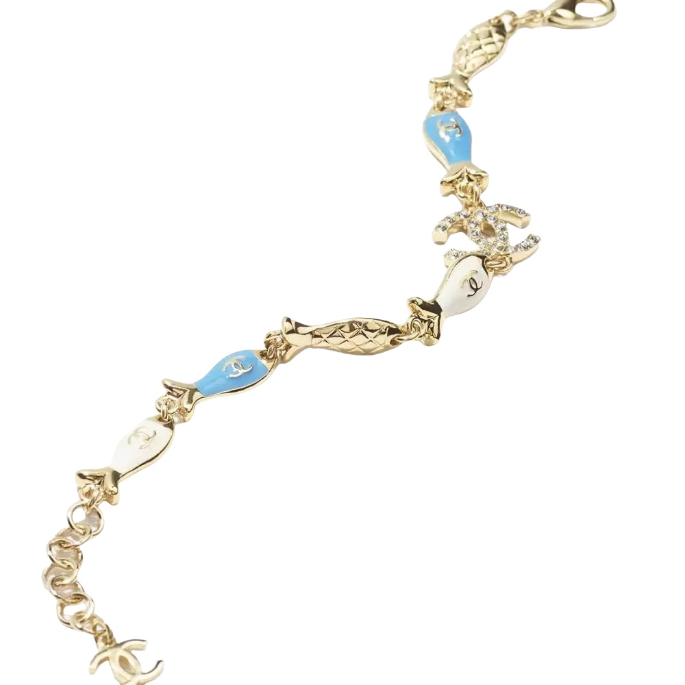CCS086 Chanel Ocean style minnows charms bracelet - ccjewelryacc