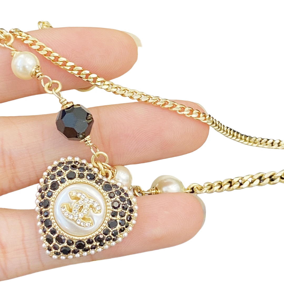 CCS050 Chanel heart bracelet chain - ccjewelryacc