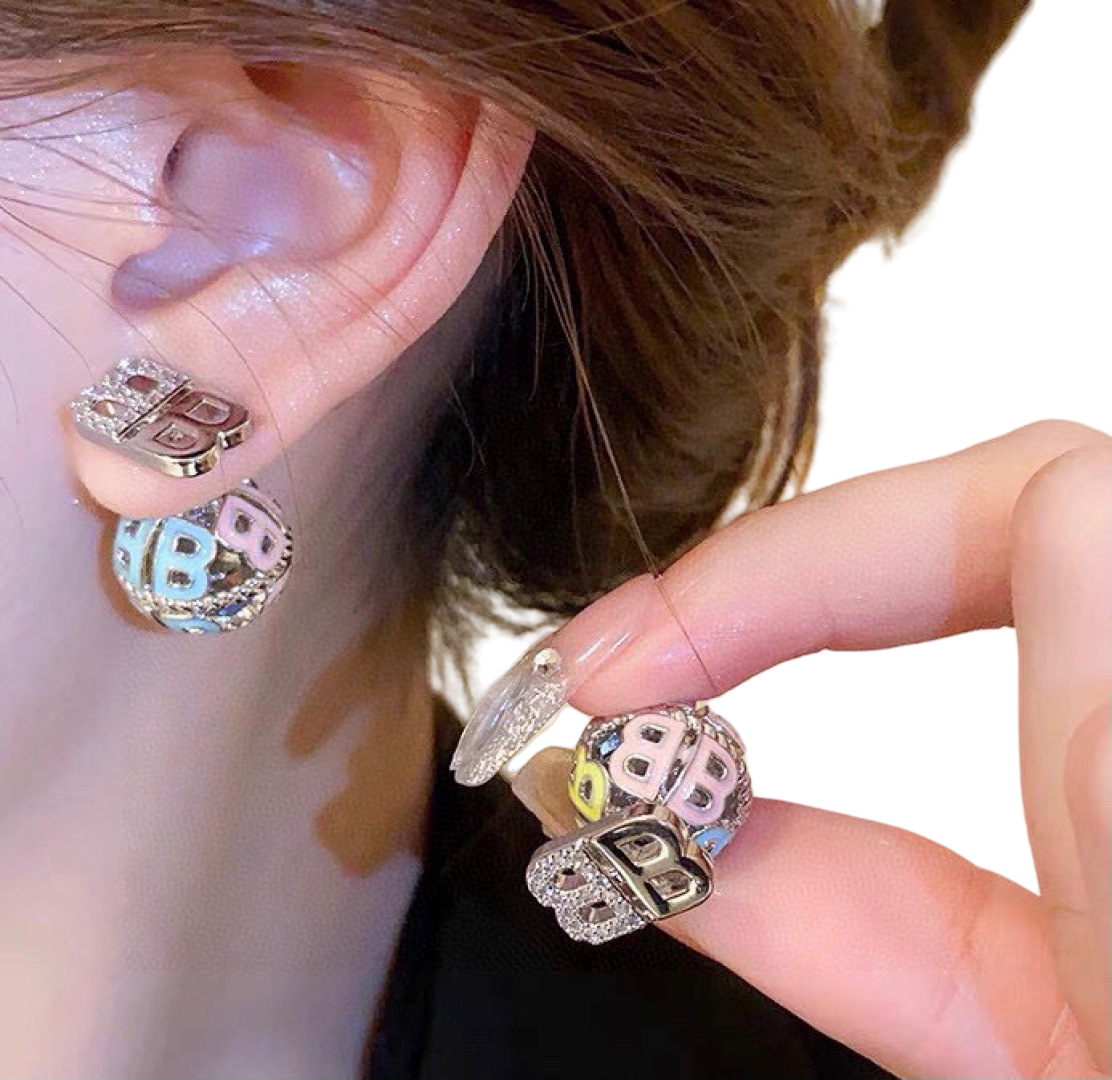BAE004 Balenciaga Monaco stud earrings - ccjewelryacc