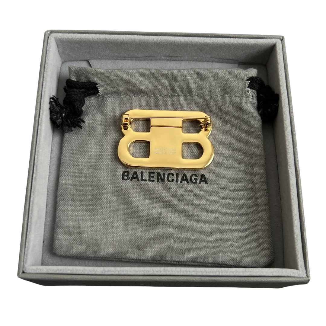 BAB001 Balenciaga BB Brooch pin - ccjewelryacc
