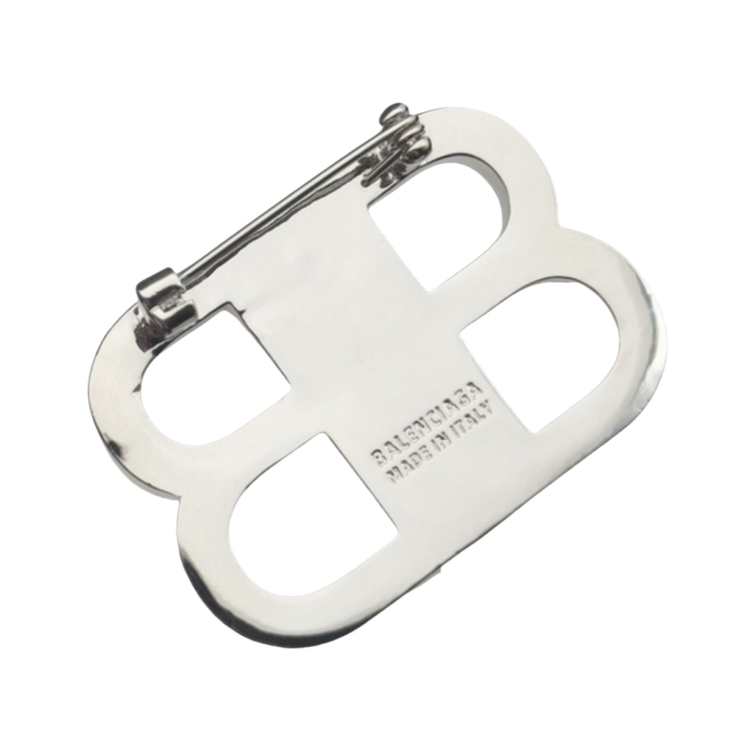 BAB005 Balenciaga BB Brooch pin with crystal - ccjewelryacc
